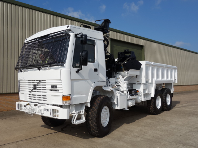 Ex Military - 40136 – Volvo FL12 tipper with protected cab